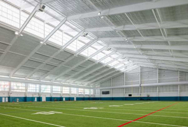 The Jacksonville Jaguars’ new indoor practice facility is part of the Miller Electric Center, one of four 澳门足彩app projects to win Eagle 奖 from the ABC Florida First Coast Chapter.